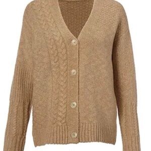 CAbi “Neighbor” Cardigan Sweater with Textured Knit